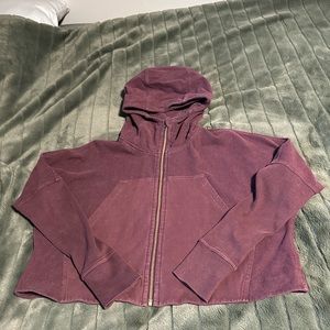 Lululemon Cropped Seva full zip Hoodie